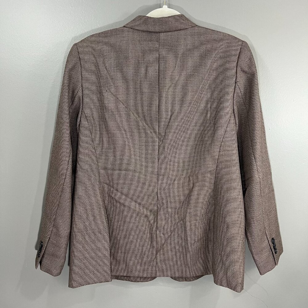 Pendleton 100% Wool Blazer 3 Button Brown Size 14… - image 7